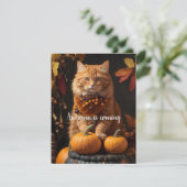 Cartes Pour Fêtes Annuelles L'automne approche (Debout devant)