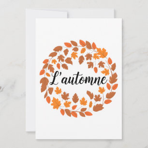 Cartes Pour Fêtes Annuelles L'automne, automne Illustration française, automne