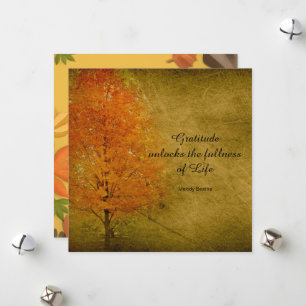 Cartes Pour Fêtes Annuelles L'automne part Thanksgiving Belle Chic Appartement