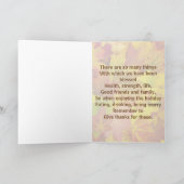 Cartes Pour Fêtes Annuelles L'automne quitte Thanksgiving Day Grey Card (Intérieur)