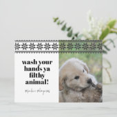 Cartes Pour Fêtes Annuelles Lavage des Mains 2020 Humour Drôle Sweatshirt Phot (Debout devant)