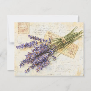 Cartes Pour Fêtes Annuelles Lavande