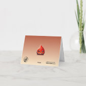 Cartes Pour Fêtes Annuelles Lave chaude, Vous Magma Complet - Joli jeu de géol (Dos)