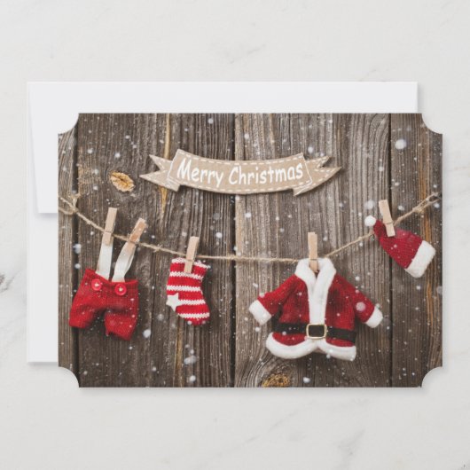 Cartes Pour Fêtes Annuelles Lave-père Noël (Devant)