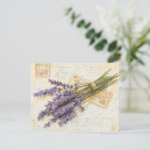 Cartes Pour Fêtes Annuelles Lavender  (Debout devant)