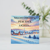 Cartes Pour Fêtes Annuelles L'aventure paisible de l'hiver (Debout devant)