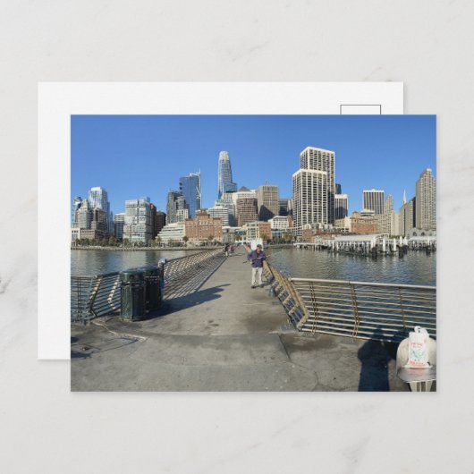 Cartes Pour Fêtes Annuelles Lazy San Francisco dimanche matin Embarcadero (Devant / Derrière)