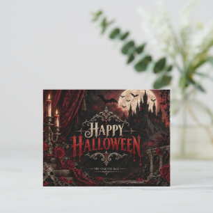 Cartes Pour Fêtes Annuelles Le Bal des Vampires Joyeux Halloween Gothique
