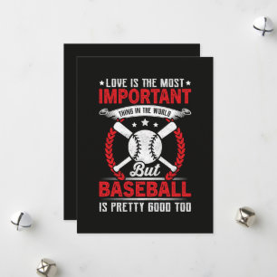Cartes Pour Fêtes Annuelles Le baseball est plutôt bien