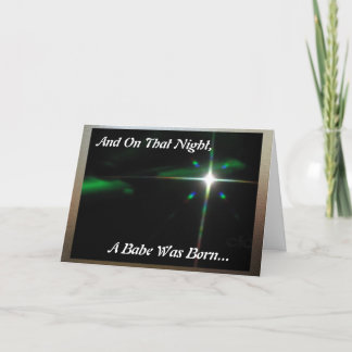 Cartes Pour Fêtes Annuelles Le bébé de Noël….