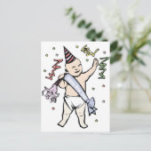 CARTES POUR FÊTES ANNUELLES LE BÉBÉ DE NOUVELLE ANNÉE (Debout devant)