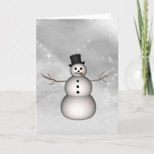 Cartes Pour Fêtes Annuelles Le bonhomme de neige de Linda