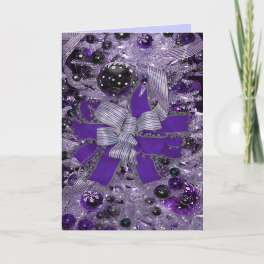 Cartes Pour Fêtes Annuelles Le Bow de Noël (Devant)