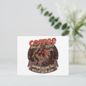 Cartes Pour Fêtes Annuelles Le Café Écrit À L'Arrière Est Eeffoc (Debout devant)