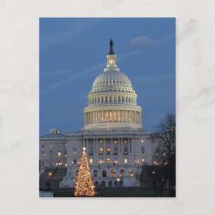 Cartes Pour Fêtes Annuelles Le Capitole américain fête la photo de Noël