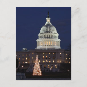 Cartes Pour Fêtes Annuelles Le Capitole américain fête la photo de Noël