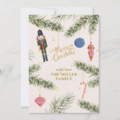 Cartes Pour Fêtes Annuelles Le Casse-Noix, rose (Devant)