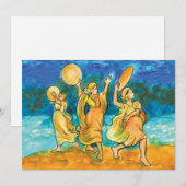 Cartes Pour Fêtes Annuelles Le chant de la mer de Miriam (Devant / Derrière)