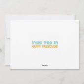 Cartes Pour Fêtes Annuelles Le chant de la mer de Miriam (Dos)