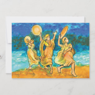 Cartes Pour Fêtes Annuelles Le chant de la mer de Miriam