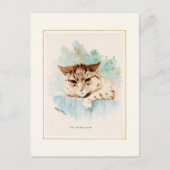 Cartes Pour Fêtes Annuelles Le chat à côté par Louis Wain (Devant)