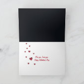Cartes Pour Fêtes Annuelles Le Chat Valentin au clair de lune vous manque (Intérieur)