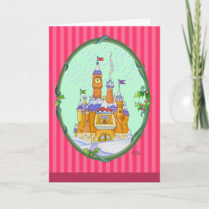 Cartes Pour Fêtes Annuelles Le château de Père Noël