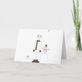 Cartes Pour Fêtes Annuelles Le chauve Déplaisant