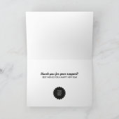 Cartes Pour Fêtes Annuelles Le chocolat de vacances le plus heureux (Intérieur)