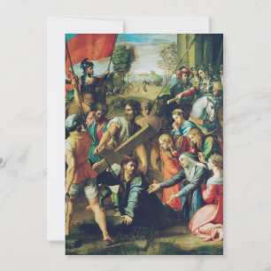 Cartes Pour Fêtes Annuelles Le Christ en route pour le Calvaire