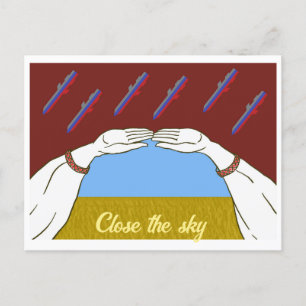 Cartes Pour Fêtes Annuelles Le ciel pacifique "jaune et bleu" de l'Ukraine