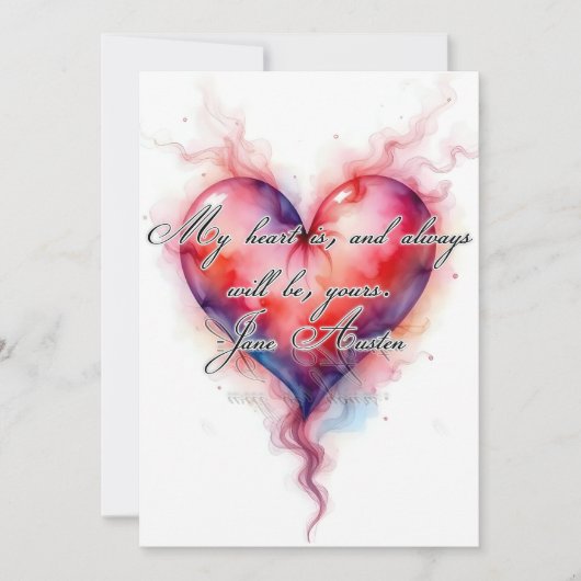 Cartes Pour Fêtes Annuelles Le cœur d'Austin  (Devant)