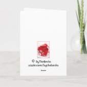 Cartes Pour Fêtes Annuelles Le coeur de Valentine (Dos)