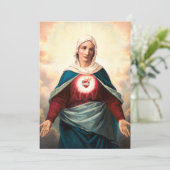 Cartes Pour Fêtes Annuelles Le Coeur Immaculé de Marie (Debout devant)
