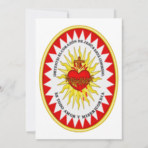 Cartes Pour Fêtes Annuelles Le Cœur très sacré de Jésus