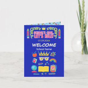 Cartes Pour Fêtes Annuelles "Le collège est cool, on va régner" citations moti