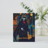 Cartes Pour Fêtes Annuelles Le Comte Dracula Happy Halloween (Debout devant)