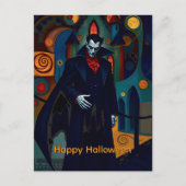 Cartes Pour Fêtes Annuelles Le Comte Dracula Happy Halloween (Devant)