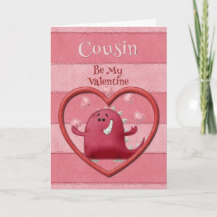 Cartes Pour Fêtes Annuelles Le cousin de heureuse Sainte-Valentin soit mon