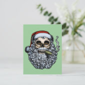 Cartes Pour Fêtes Annuelles Le crâne de Père Noël (Debout devant)