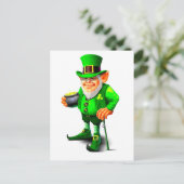 CARTES POUR FÊTES ANNUELLES LE CUTE LEPRECHAUN (Debout devant)