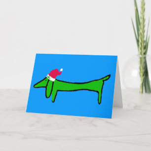 Cartes Pour Fêtes Annuelles Le Dachshund pour Noël