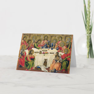Cartes Pour Fêtes Annuelles Le Dernier souper
