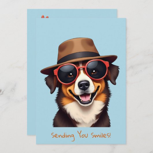 Cartes Pour Fêtes Annuelles Le Dogpère (Devant / Derrière)