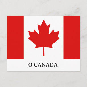 Cartes Pour Fêtes Annuelles Le drapeau de la feuille d'érable du Canada