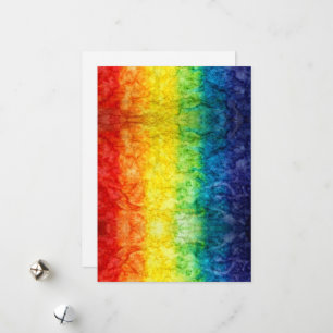Cartes Pour Fêtes Annuelles Le drapeau tie-dyé de SlipperyJoe arc-en-ciel pres