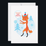 Cartes Pour Fêtes Annuelles le Fox dit Joyeux Noël !<br><div class="desc">le Fox dit Joyeux Noël !</div>