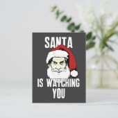 Cartes Pour Fêtes Annuelles Le frère le père noël vous observe (Debout devant)