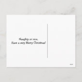 Cartes Pour Fêtes Annuelles Le golden retriever définissent Noël vilain (Dos)