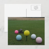 Cartes Pour Fêtes Annuelles Le golf de Pâques (Devant / Derrière)